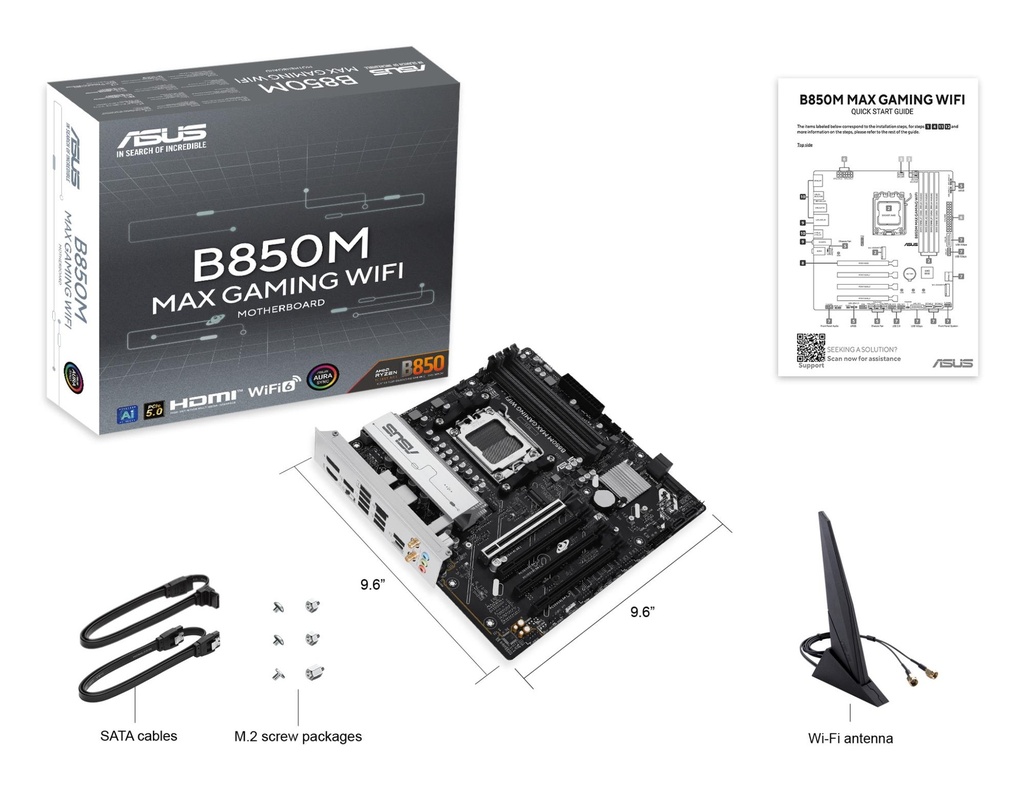 B850M MAX GAMING WIFI 8