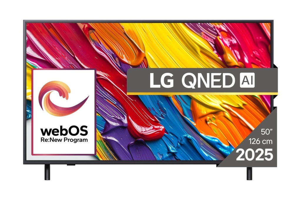 LG 50" 4K/Smart 3840x2160 Wireless LAN Bluetooth webOS Black 50QNED82A3B