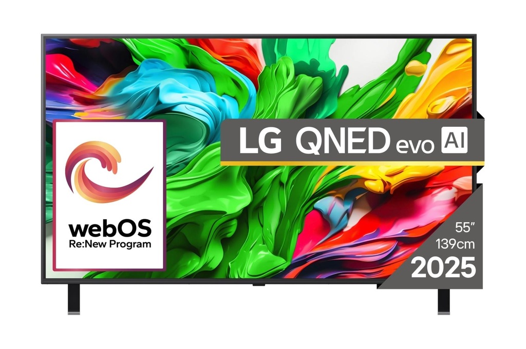 LG 55 " 4K Ultra HD 3840 x 2160 pixels Flat 16:9 QNED evo 55QNED85A3C
