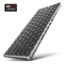 KEYBOARD + I/O HUB 9IN1/0.6M HMC-KB-US AXAGON