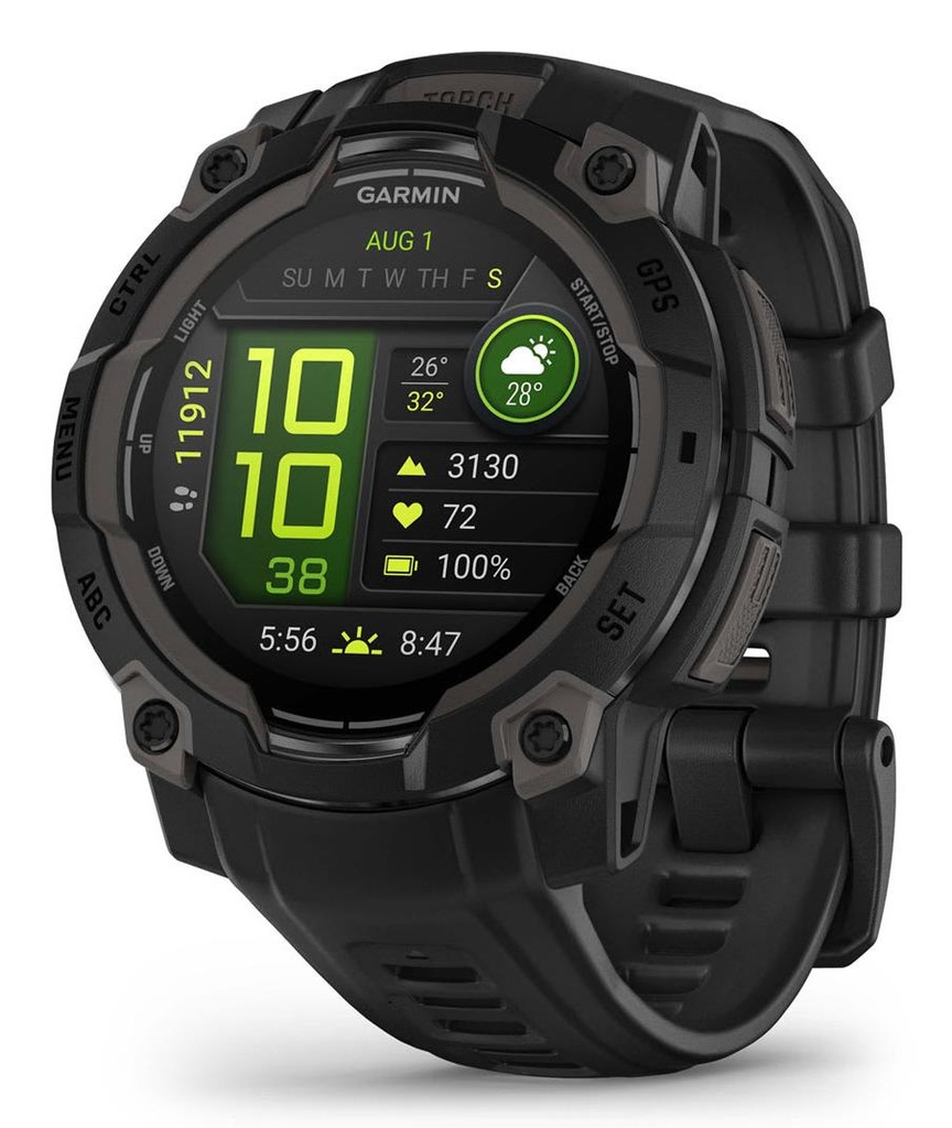 SMARTWATCH INSTINCT 3 AMOLED/BLACK/BLK 010-02936-00 GARMIN