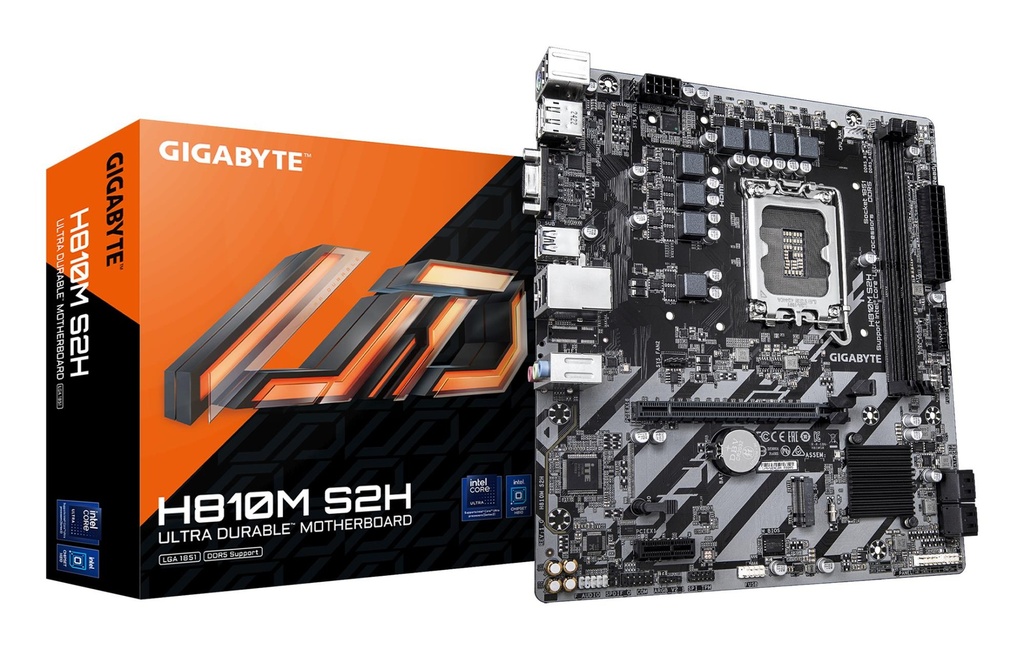 GIGABYTE LGA1851 Micro-ATX Memory DDR5 Memory slots 2 H810MS2H