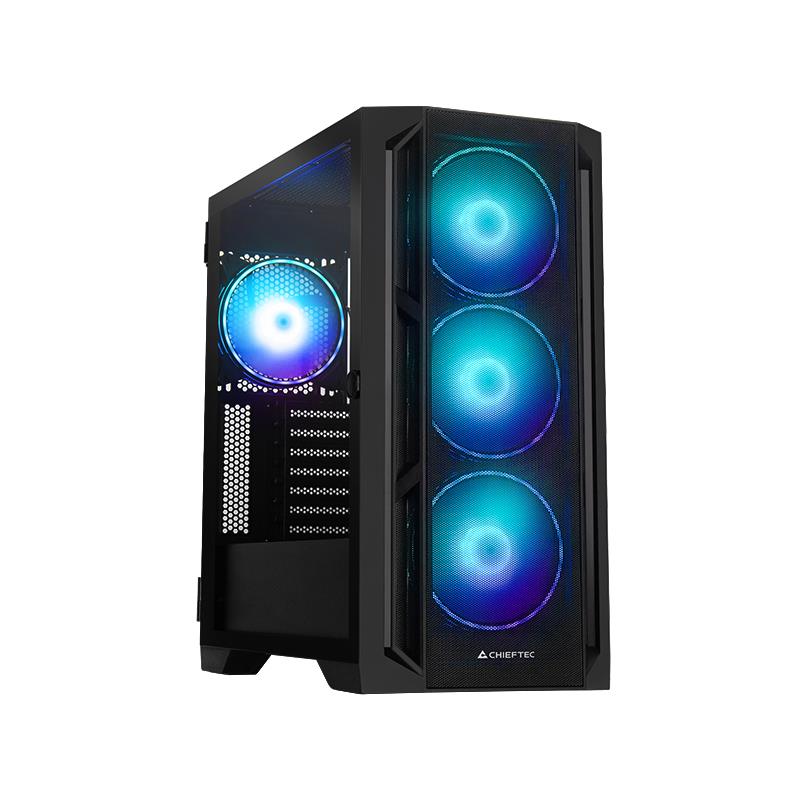 CHIEFTEC APEX LUMO Tower ATX EATX MicroATX MiniITX Colour Black GA-01B-L-OP