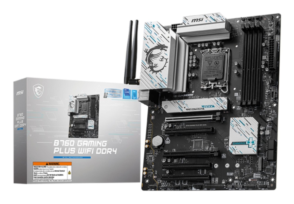 MSI Intel B760 Express LGA1700 ATX Memory DDR4 Memory slots 4 5xPCI-Express 5.0 16x 2xM.2 1xHDMI 1xDisplayPort 4xUSB 2.0
