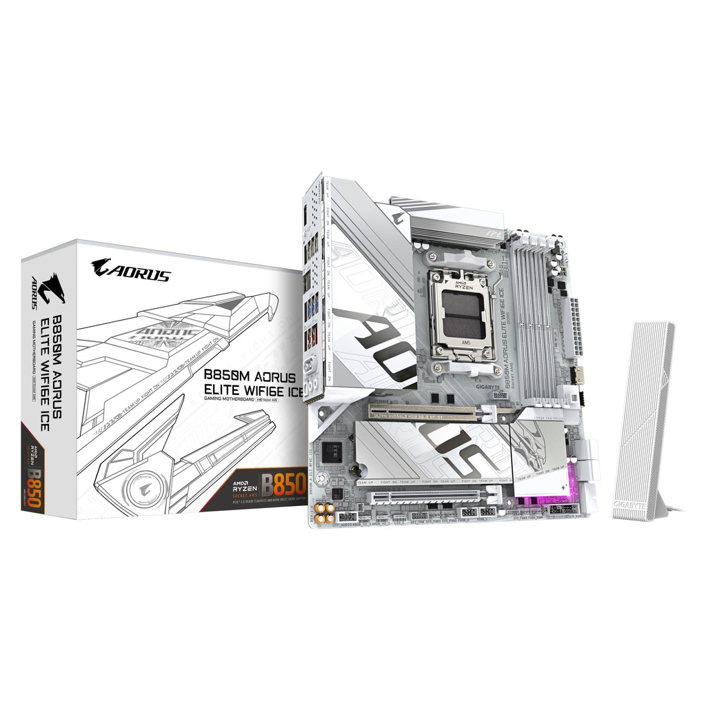 GIGABYTE AMD B850 SAM5 Micro-ATX Memory DDR5 Memory slots 4 B850MAELTWF6EICE1.1
