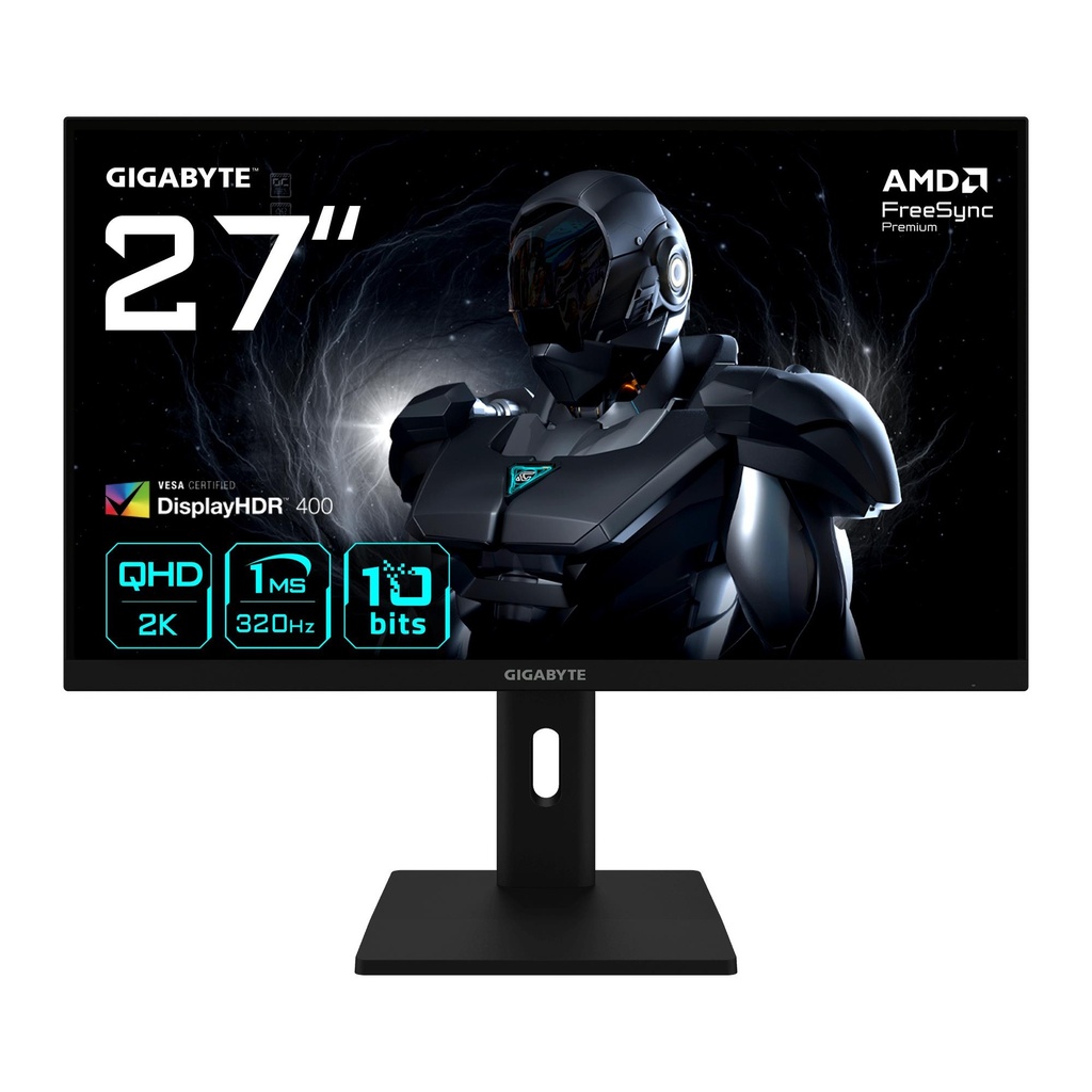 GIGABYTE 27 " 2560 x 1440 pixels Quad HD Native aspect ratio 16:9 LED Flat G27Q3EK