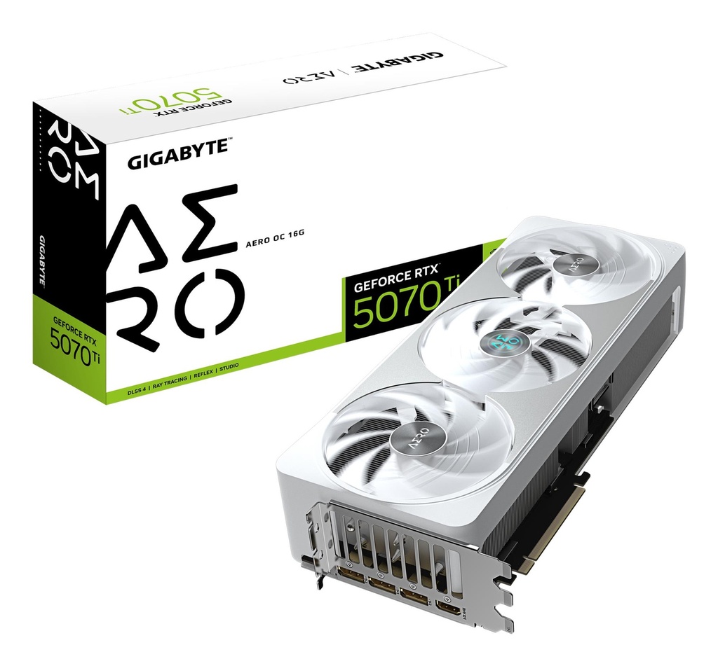 GIGABYTE NVIDIA GeForce RTX 5070 Ti 16 GB GDDR7 256 bit PCIE 5.0 16x GPU 2588 MHz Dual Slot Fansink 1xHDMI 3xDisplayPort