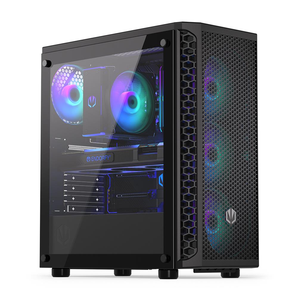 ENDORFY Signum 300 ARGB MidiTower Case product features Transparent panel Not included ATX MicroATX MiniITX Colour Black