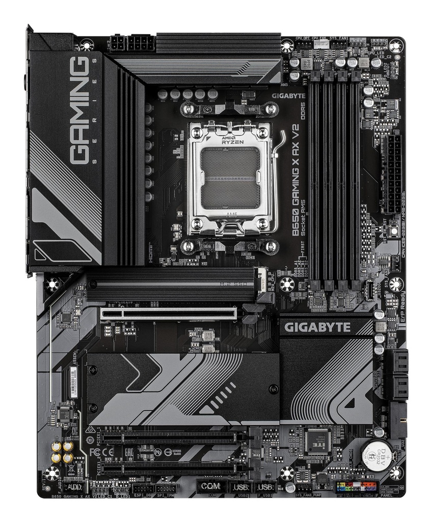 GIGABYTE AMD B650 Socket AM5 ATX RAM DDR5-SDRAM 4xSlots Wi-Fi Yes Bluetooth Yes 3xPCI Express x16 slots 3xNumber of M.2 