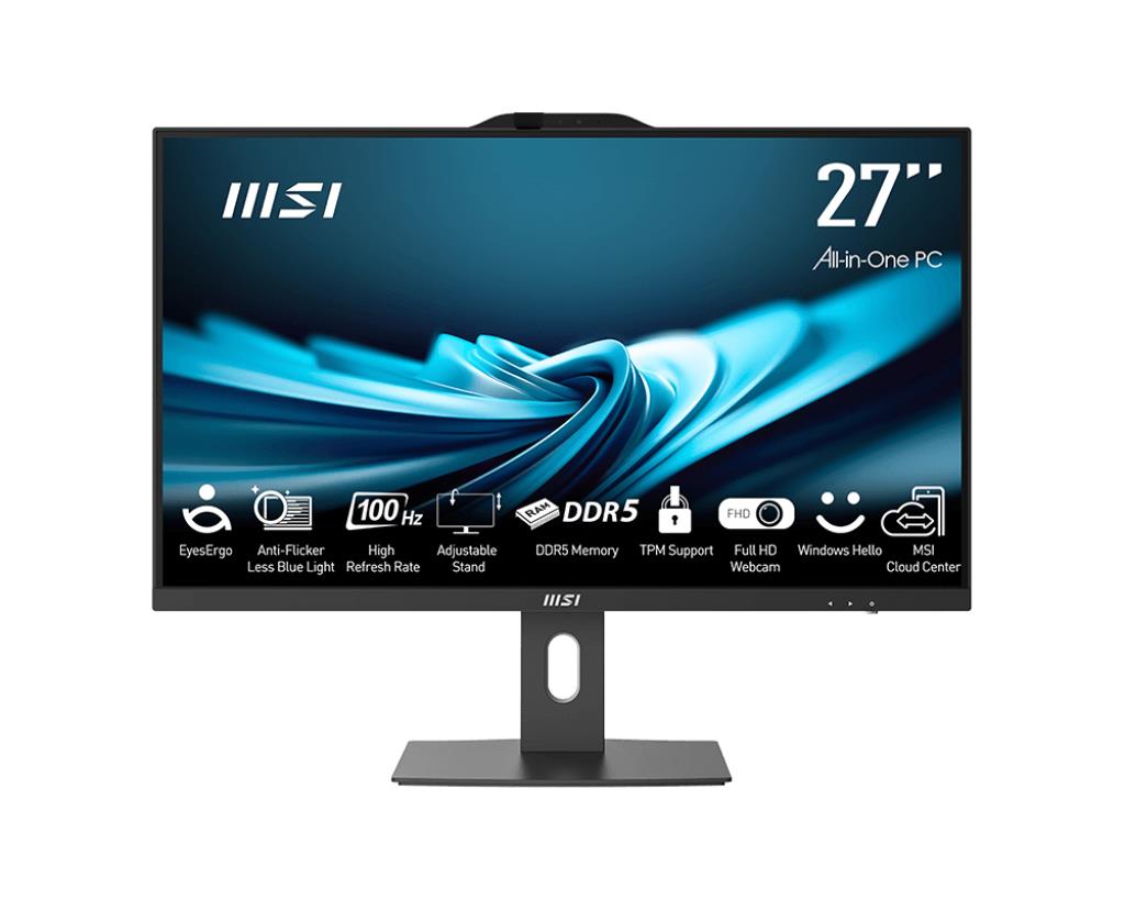 MSI PRO AP272P 14M Business All in One CPU Core i5 i5-14400 2500 MHz Screen 27" RAM 16GB DDR4 3200 MHz SSD 512GB Graphic