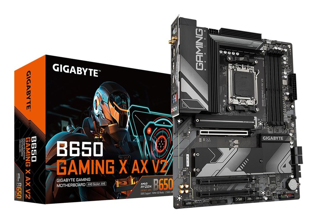 GIGABYTE AMD B650 Socket AM5 ATX RAM DDR5-SDRAM 4xSlots Wi-Fi Yes Bluetooth Yes 3xNumber of M.2 (M) slots B650 GAMING X 