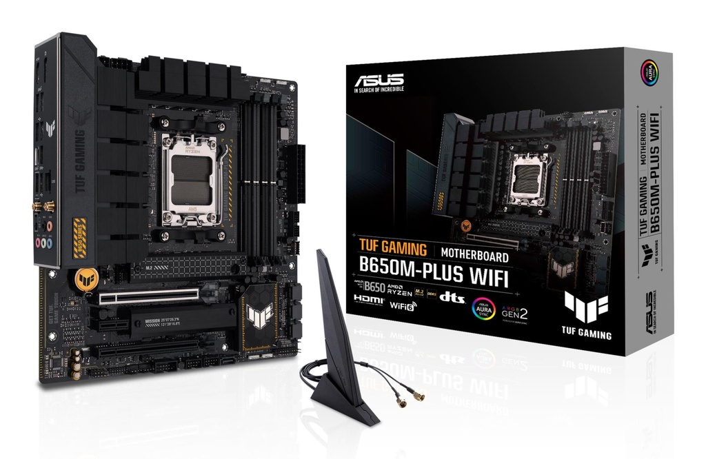 ASUS AMD B650 SAM5 MicroATX Memory DDR5 Memory slots 4 1xPCI-Express 4.0 1x 1xPCI-Express 4.0 16x 2xM.2 1xHDMI 1xDisplay