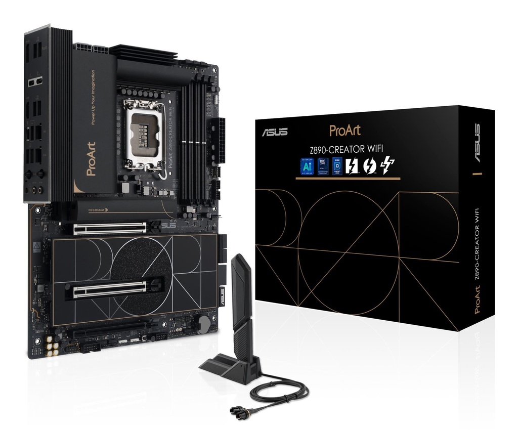 ASUS Intel Z890 LGA1851 ATX Memory DDR5 Memory slots 4 1xPCI-Express 4.0 16x 2xPCI-Express 5.0 16x 5xM.2 1xHDMI 1xDispla