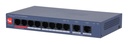DAHUA DH-CS4010-8ET2GT-110 Switch layer L2 8xRJ-45 ports RJ-45 Ports Type Fast Ethernet (10/100) 2xGigabit Ethernet (cop