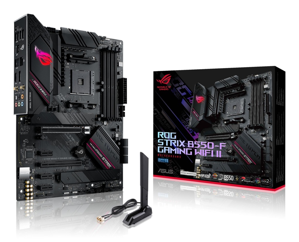 ASUS AMD B550 SAM4 ATX Memory DDR4 Memory slots 4 3xPCI-Express 3.0 1x 1xPCI-Express 3.0 4x 1xPCI-Express 4.0 16x 2xM.2 