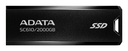 ADATA SC610 2TB USB 3.2 Write speed 500 MBytes/sec Read speed 550 MBytes/sec SC610-2000G-CBK/RD