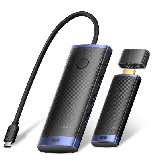 NB ACC DOCKING STATION 6IN1/USB-C 0.15M TPVBB VENTION