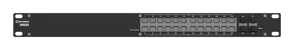 TELTONIKA SWM282000200 Switch type Managed Switch layer L2 24xRJ-45 ports Power over Ethernet (PoE) Yes 24xPower over Et