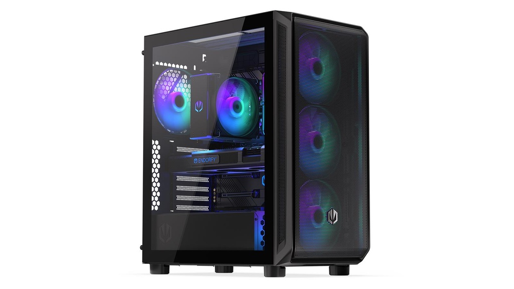 ENDORFY Arx 500 ARGB MidiTower Case product features Transparent panel Not included ATX MicroATX MiniITX Colour Black EY