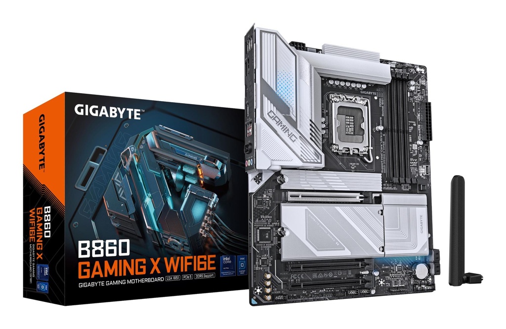 GIGABYTE Intel B860 Express LGA1851 ATX Memory DDR5 Memory slots 4 1xPCI-Express 16x 2xM.2 1xHDMI 1xDisplayPort 1xAudio-
