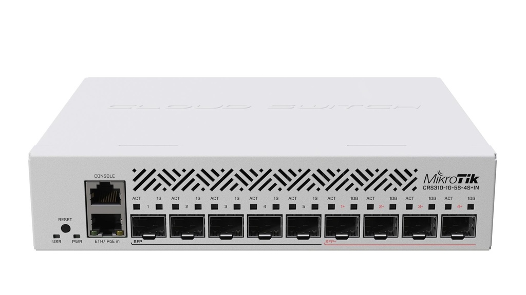 MIKROTIK CRS310-1G-5S-4S+IN Type L3 PoE ports 1 CRS310-1G-5S-4S+IN