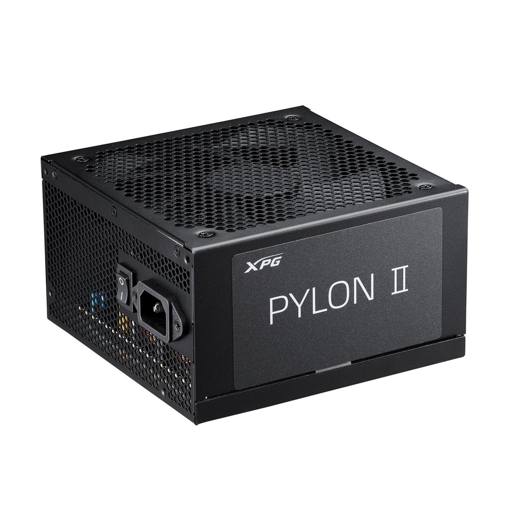 ADATA XPG PYLON II ATX 3.1 650 Watts Efficiency 80 PLUS BRONZE MTBF 100000 hours PYLON650IIB-BKCEU