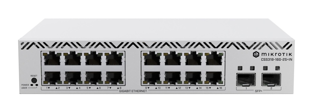 MIKROTIK 16x10Base-T / 100Base-TX / 1000Base-T CSS318-16G-2S+IN