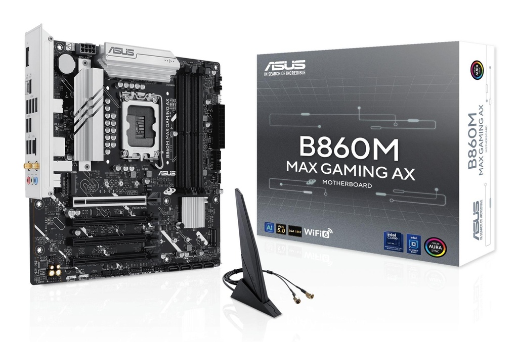 ASUS Intel B860 Express LGA1851 Micro-ATX Memory DDR5 Memory slots 4 B860MMAXGAMINGAX