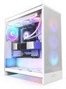 NZXT H7 Flow RGB MidiTower ATX EATX MicroATX MiniITX Colour White CM-H72FW-R1