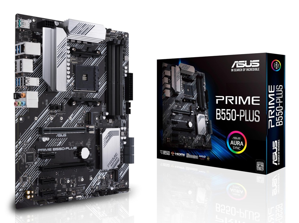 ASUS AMD B550 SAM4 ATX 3xPCI-Express 3.0 1x 1xPCI-Express 3.0 16x 2xM.2 1xPCI-Express 4.0 16x Memory DDR4 Memory slots 4