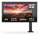 LG 31.5" Panel IPS 3840x2160 16:9 60Hz 5 ms Speakers Swivel Pivot Height adjustable Tilt Colour Black 32UN880K-B