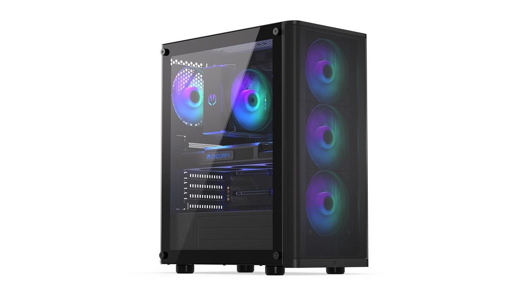 ENDORFY Ventum 200 ARGB MidiTower Case product features Transparent panel Not included ATX MicroATX MiniITX Colour Black