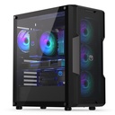 ENDORFY Regnum 400 ARGB MidiTower Case product features Transparent panel Not included ATX MicroATX MiniITX Colour Black