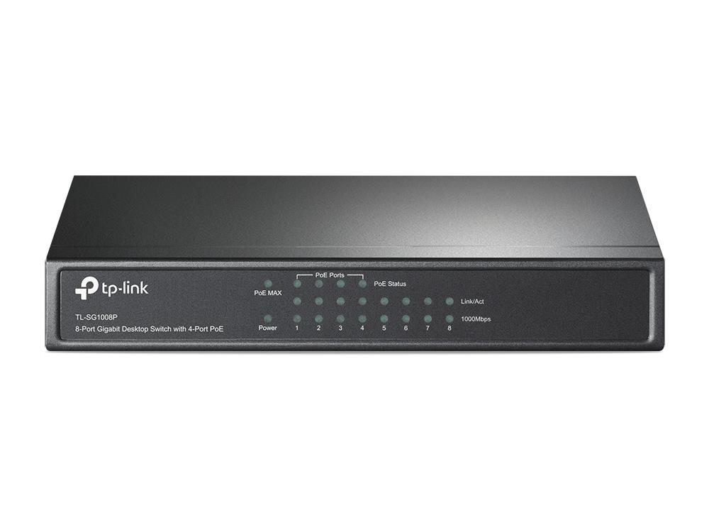 TP-LINK 8x10Base-T / 100Base-TX / 1000Base-T TL-SG1008P