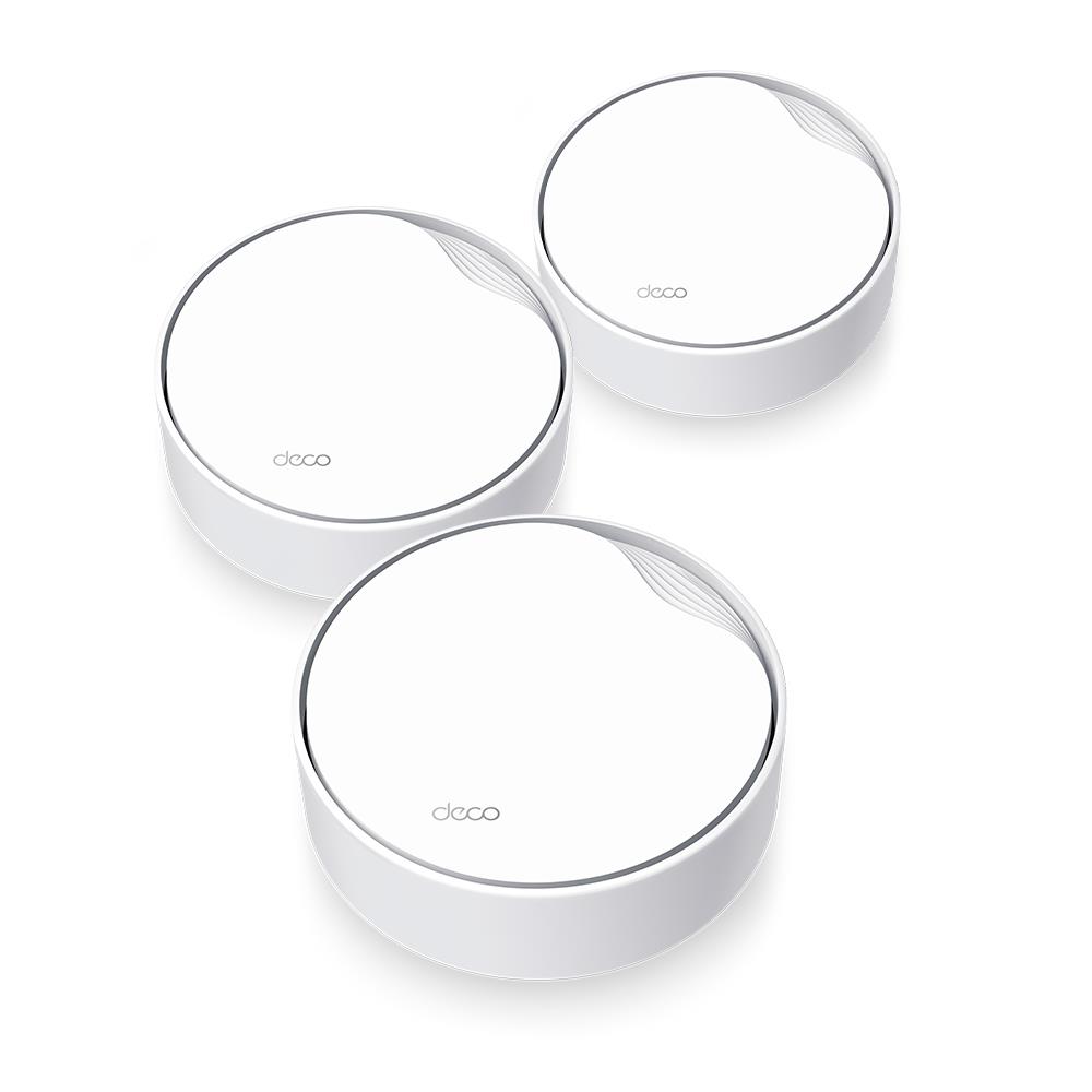 TP-LINK Wireless Router 3-pack 3000 Mbps Mesh Wi-Fi 6 1x10/100/1000M 1x2.5GbE DHCP DECOX50-POE(3-PACK)