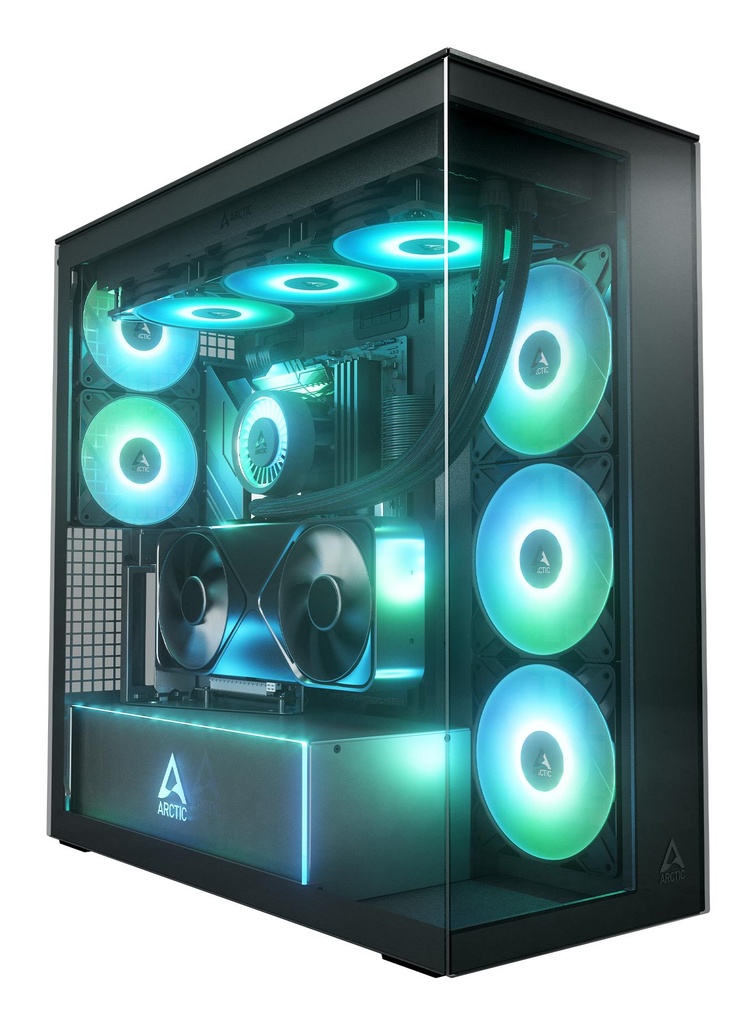 ARCTIC EATX Black Midi Tower PC Xtender VG (Mirror Black) ACPCC00019A