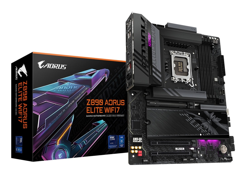 GIGABYTE Z890 A ELITE WIFI7 1.1 Intel Z890 LGA 1851 (Socket V1) ATX RAM DDR5-SDRAM 4xSlots Wi-Fi Yes Bluetooth Yes 4xNum