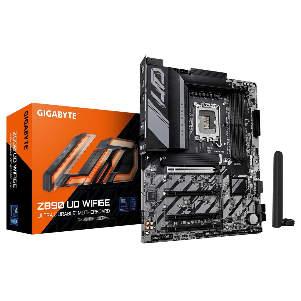 GIGABYTE Intel Z890 LGA 1851 (Socket V1) ATX RAM DDR5-SDRAM 4xSlots Wi-Fi Yes Bluetooth Yes 3xNumber of M.2 (M) slots Z8