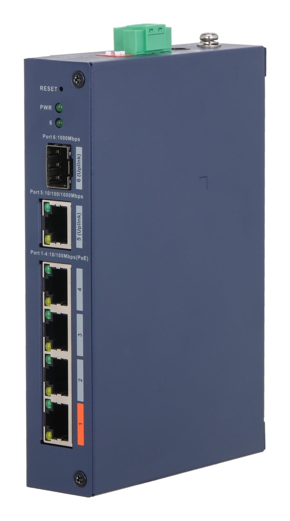 DAHUA Switch type Managed Switch layer L2 Form factor Desktop 4xRJ-45 ports RJ-45 Ports Type Fast Ethernet (10/100) 4xFa