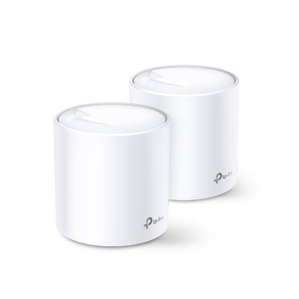 TP-LINK Wireless Router 2-pack 1800 Mbps Mesh IEEE 802.11a IEEE 802.11n IEEE 802.11ac IEEE 802.11ax DECOX20(2-PACK)