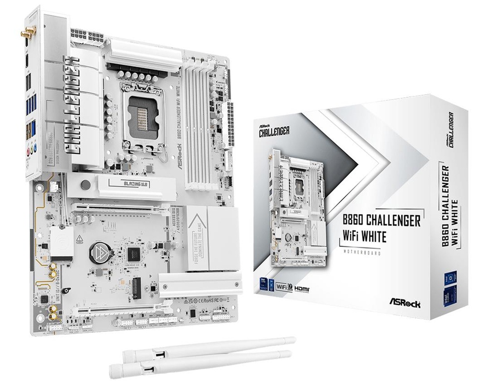 ASROCK Intel B860 LGA 1851 (Socket V1) ATX RAM DDR5-SDRAM 4xSlots Wi-Fi Yes Bluetooth Yes 1xNumber of M.2 (M) slots B860