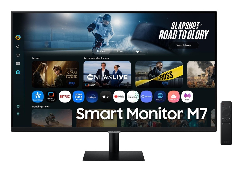 SAMSUNG 32 " 3840 x 2160 pixels 4K Ultra HD Native aspect ratio 16:9 LCD Flat LS32FM700UUXDU