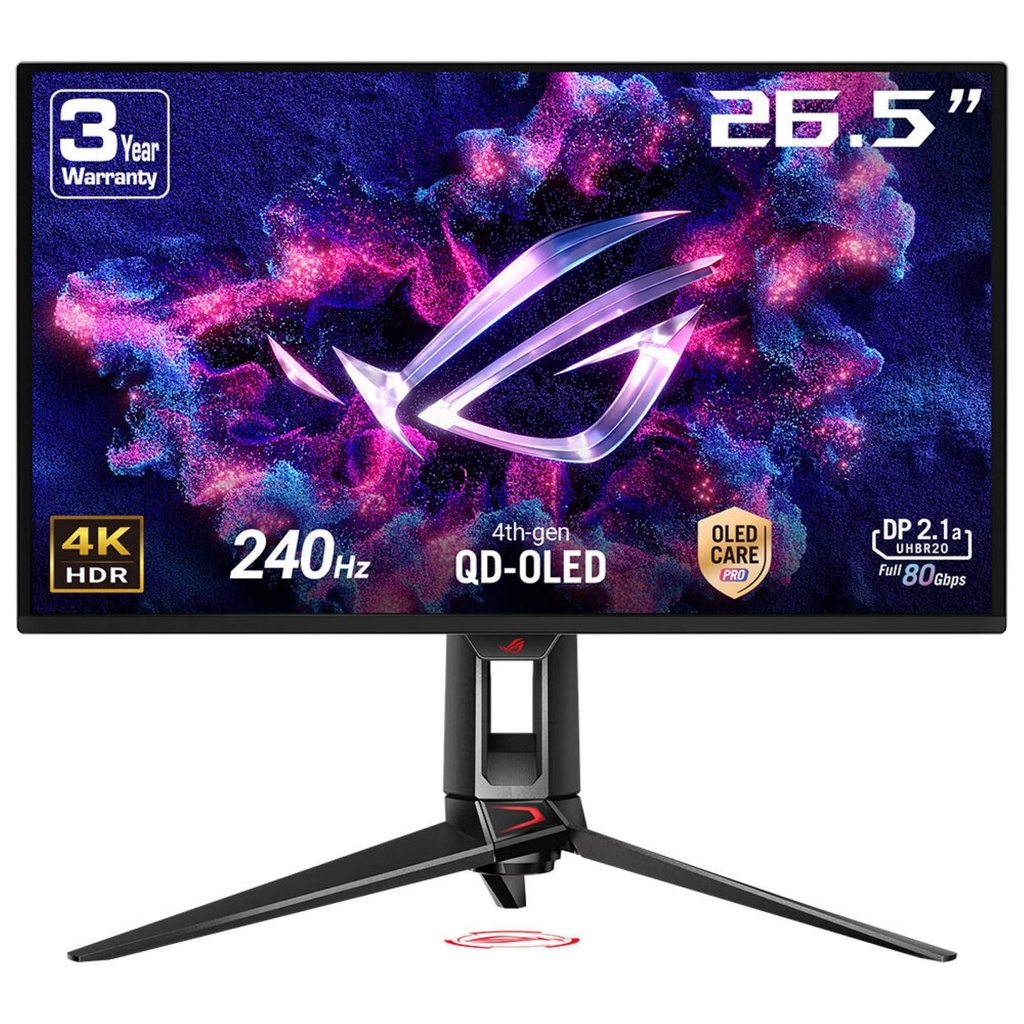 ASUS 26.5 " 3840 x 2160 pixels 4K Ultra HD Native aspect ratio 16:9 QD-OLED Flat 90LM0B30-B01971