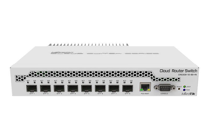 MIKROTIK CRS309-1G-8S+IN 1x10Base-T / 100Base-TX / 1000Base-T 8xSFP+ CRS309-1G-8S+IN