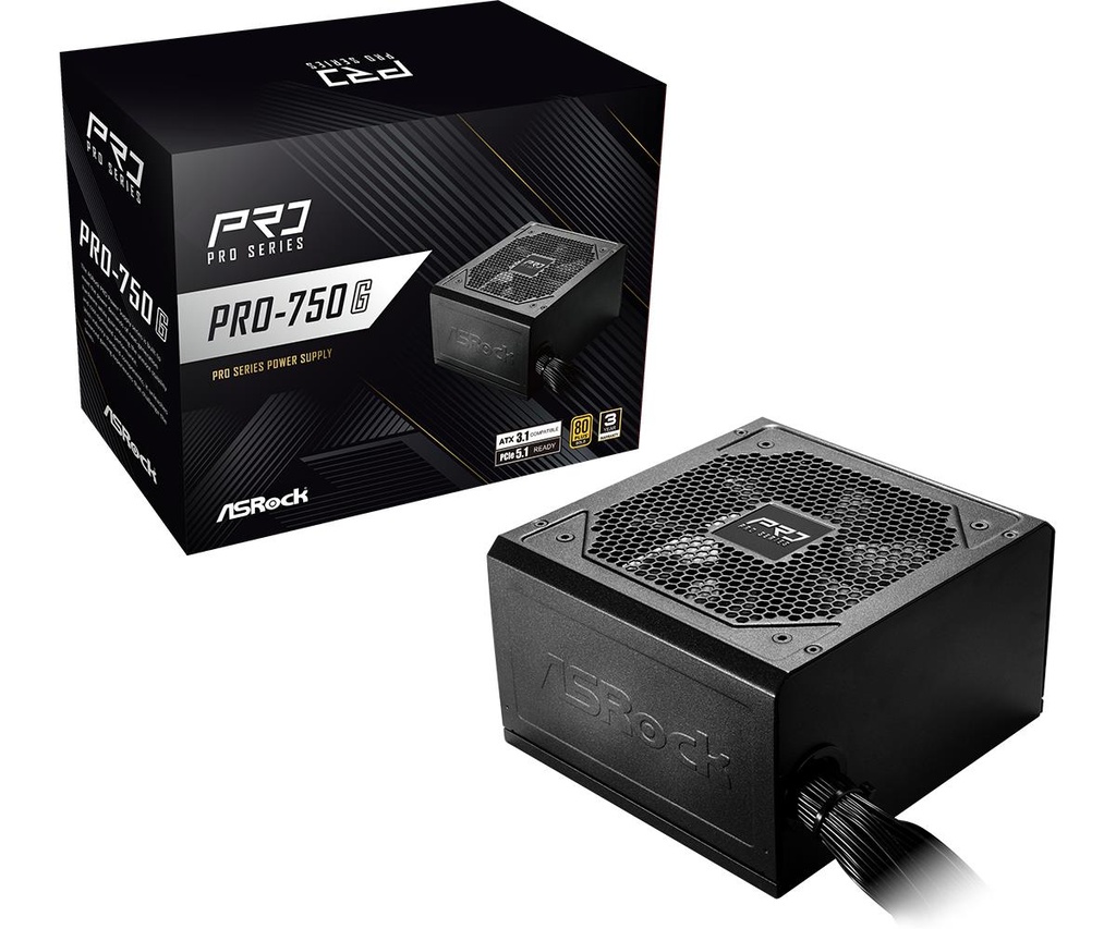 ASROCK ATX PC 100 - 240 V 750 W PRO-750G