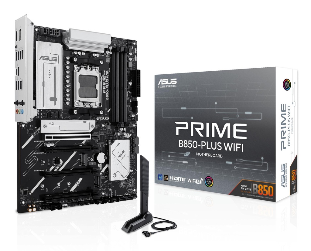 ASUS AMD B850 SAM5 ATX Memory DDR5 Memory slots 4 2xPCI-Express 3.0 16x 1xPCI-Express 4.0 16x 1xPCI-Express 5.0 16x 3xM.