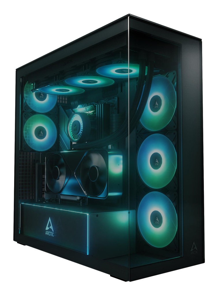 ARCTIC Xtender VG (Black) Case product features Transparent panel Not included Colour Black ACPCC00016A