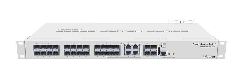 MIKROTIK CRS328-4C-20S-4S+RM Type L2 Rack 1U 4x10/100/1000BASE-T/SFP combo 20xSFP 4xSFP+ 1xRJ45 CRS328-4C-20S-4S+RM