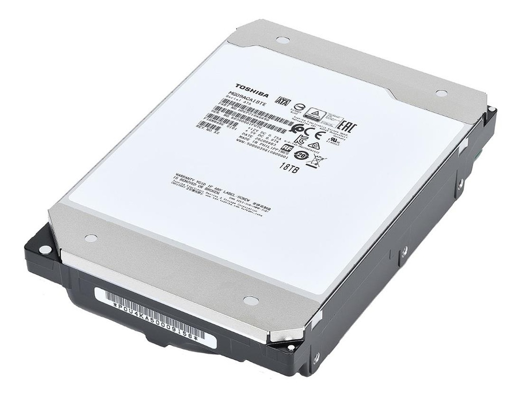 TOSHIBA Serial ATA III 3.5 " Buffer 512 MB 7200 RPM 18 TB Toshiba MG09 18TB (MG09ACA18TE) MG09ACA18TE