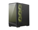 MSI ATX/micro ATX/Mini-ITX Black/Transparent Midi Tower MAG PANO 130R PZ MAGPANO130RPZ